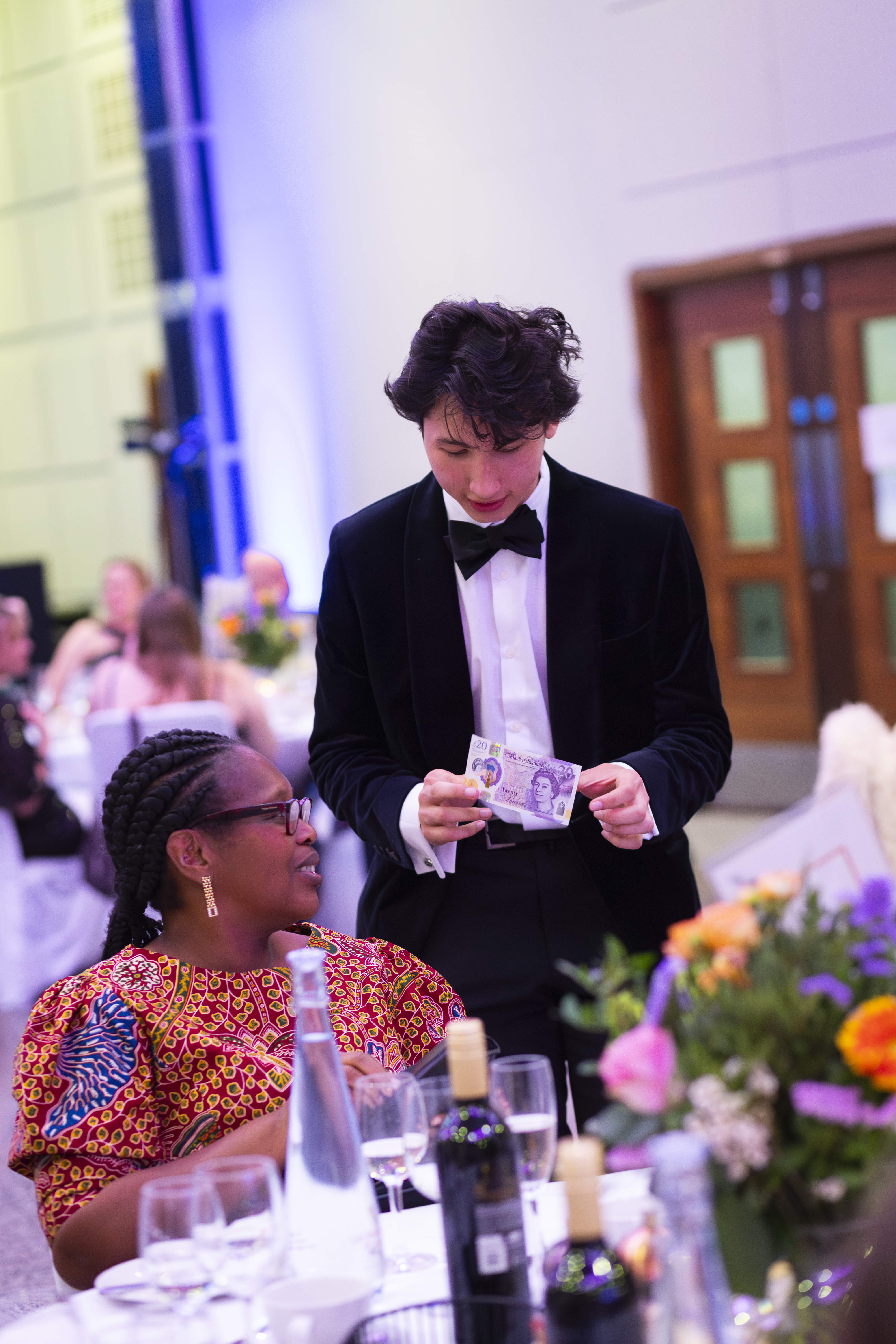 Close-up magic at a celebration